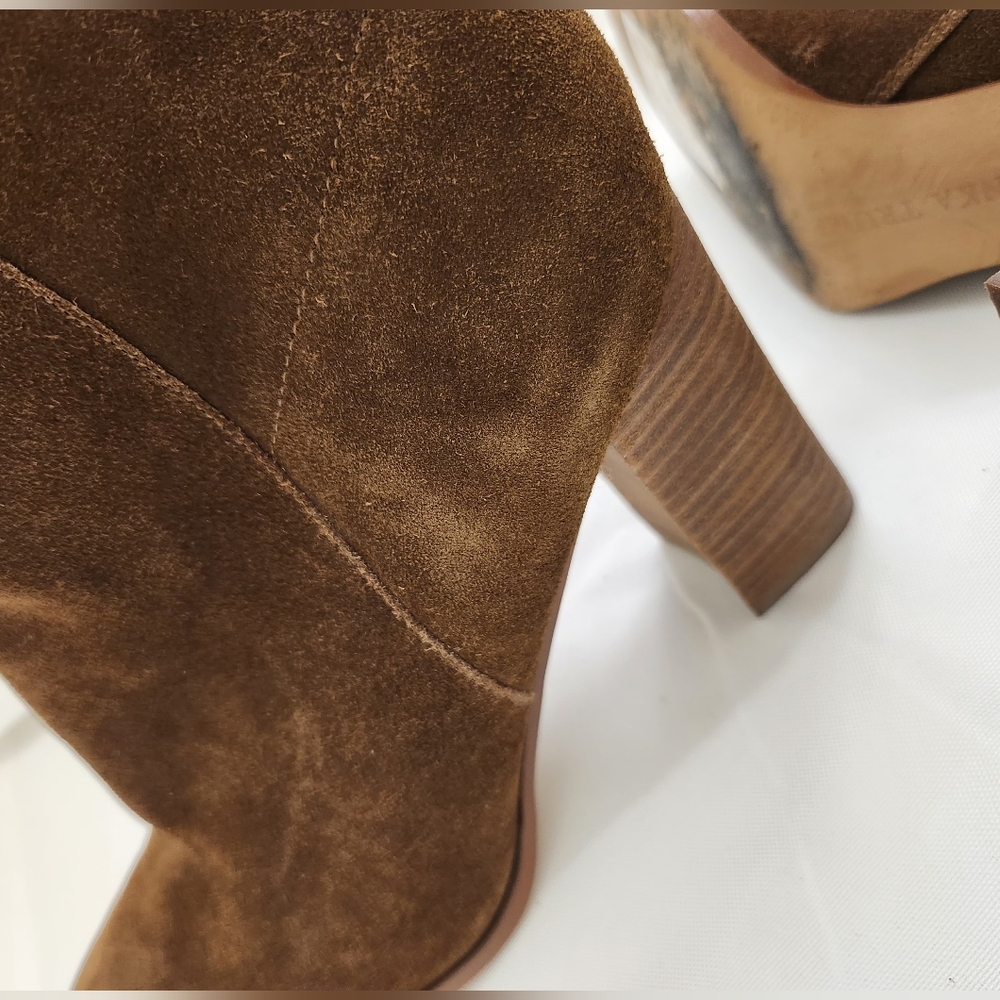 Ivanka Trump Brown Suede Ankle Booties – Size 9M - Picture 6 of 10